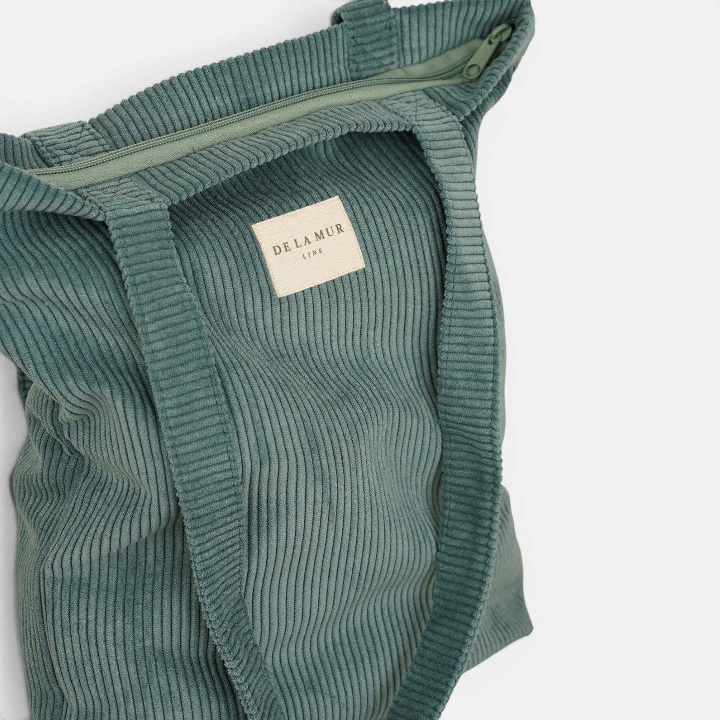 La Mur Line Tote Bag Jade – Cord Jadegrün