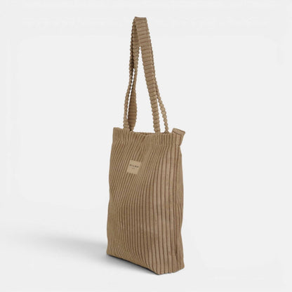 La Mur Line Tote Bag Moka – Cord Beige