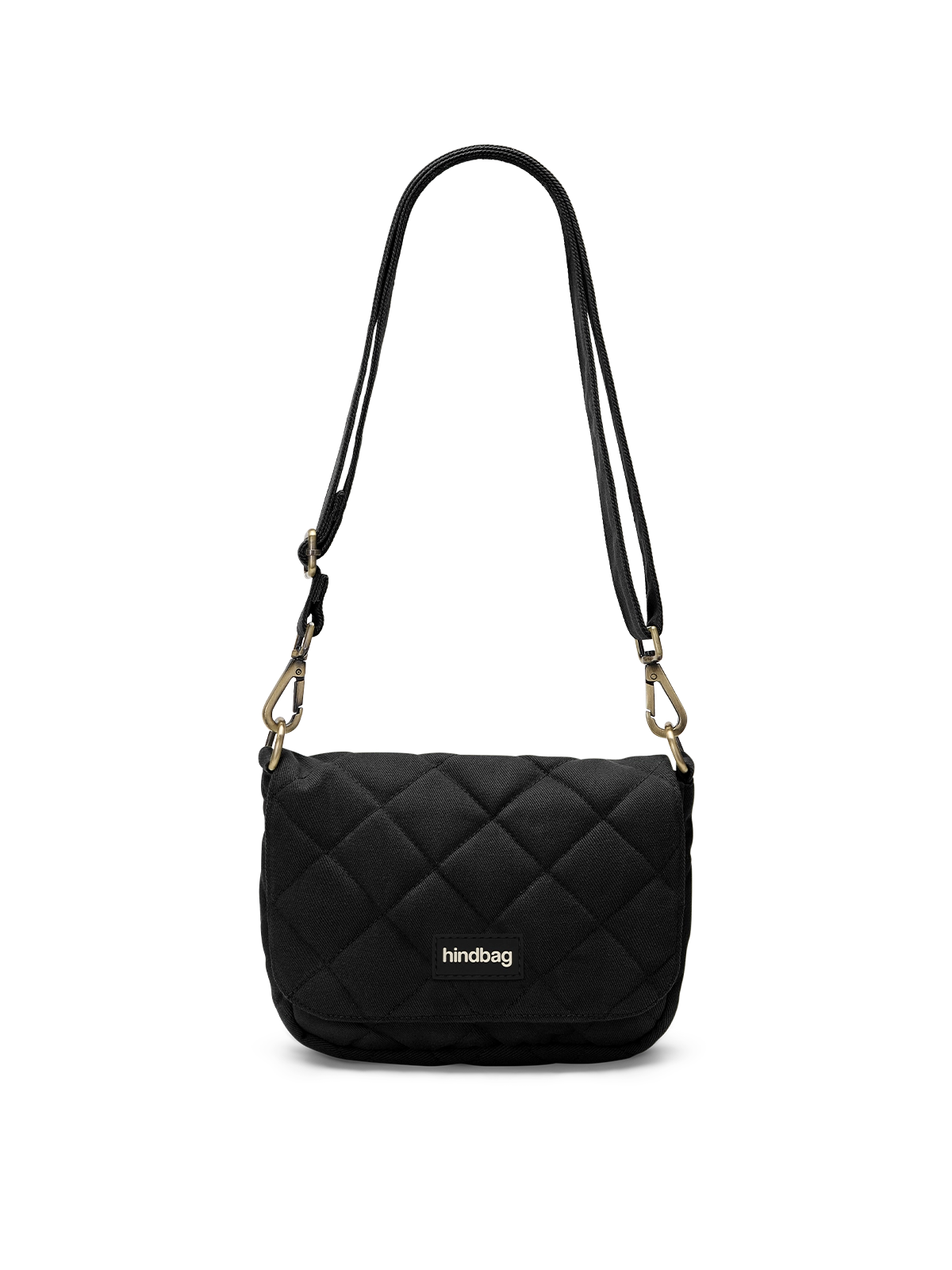 Hindbag Margault – Gesteppte Handtasche in Schwarz
