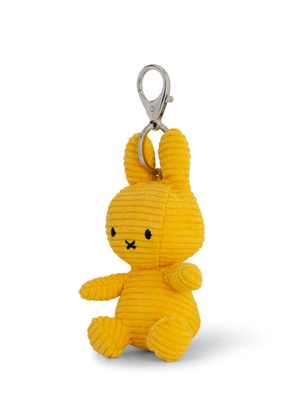 Miffy ECO Corduroy Schlüsselanhänger – Gelb, 10 cm