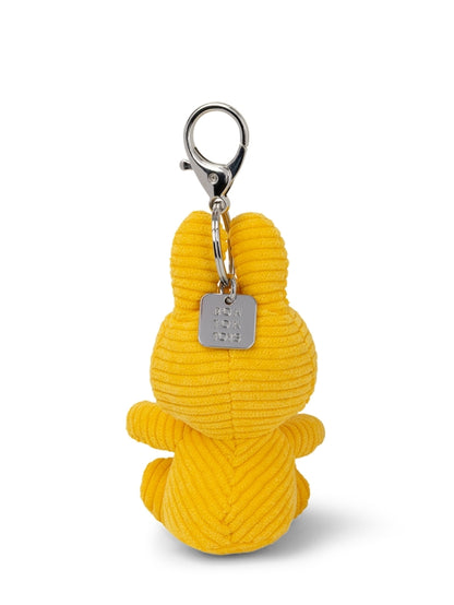 Miffy ECO Corduroy Schlüsselanhänger – Gelb, 10 cm