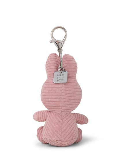 Miffy ECO Corduroy Schlüsselanhänger – Pink, 10 cm