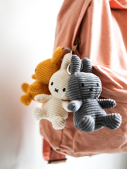Miffy ECO Corduroy Schlüsselanhänger – Offwhite, 10 cm