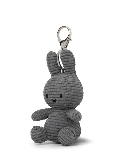 Miffy ECO Corduroy Schlüsselanhänger – Grau, 10 cm