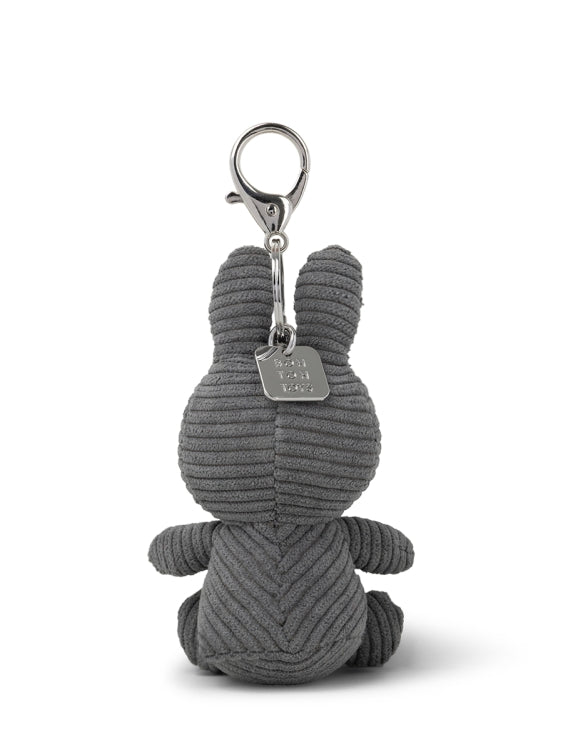 Miffy ECO Corduroy Schlüsselanhänger – Grau, 10 cm