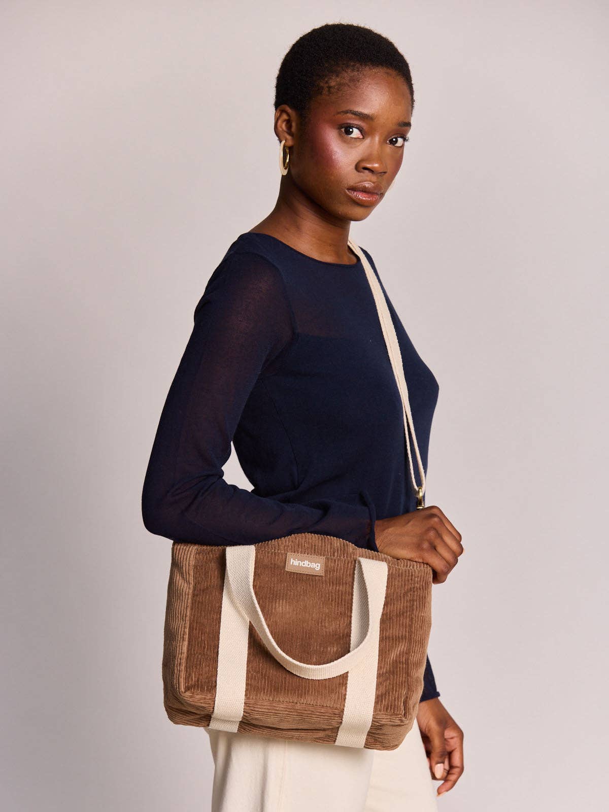 Mini-Shopper Louise Velours Macchiato