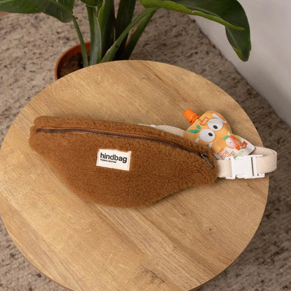 Hindbag Augustin Teddy Kinder-Bauchtasche – Braun