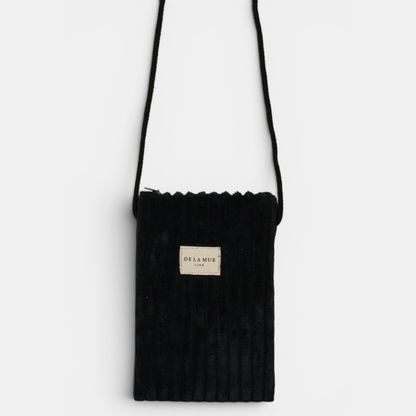 La Mur Line Handytasche Curly – Cord Schwarz