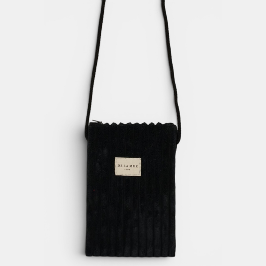 La Mur Line Handytasche Curly – Cord Schwarz
