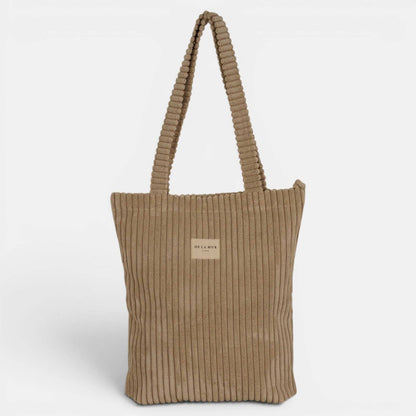 La Mur Line Tote Bag Moka – Cord Beige