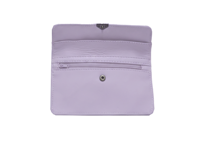 Leder-Geldbörse – Lila