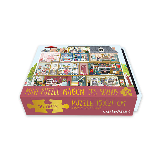 Cartes d’Art Mini-Puzzle – Das Mäusehaus