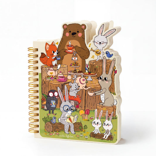 Cartes d’Art Form-Notizbuch – Tiere auf der Waldlichtung