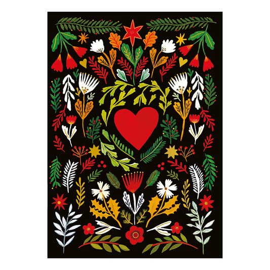 Cartes d’Art Notizbuch A5 – Heart Folk