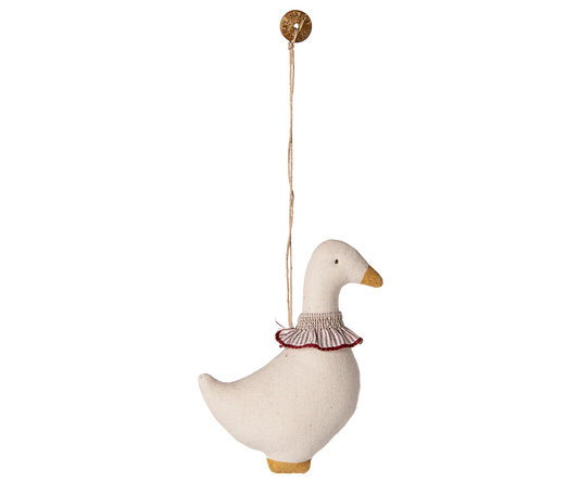 Maileg Weihnachtsanhänger Gans – Roter Schal