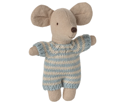 Maileg Babymaus in Tragetasche – Blau