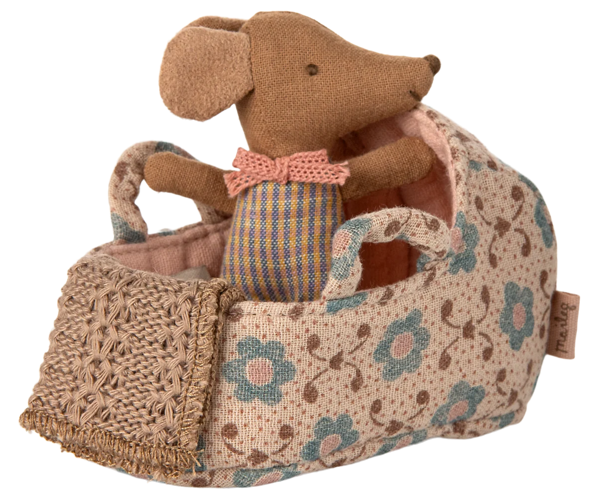 Maileg Tragetasche für Babymaus – Rosa