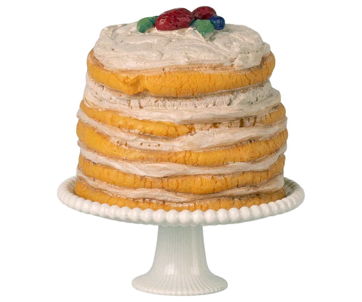 Maileg Partykuchen & Kuchenplatte – Maus – Off White