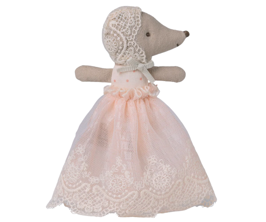 Maileg Baby Maus im Kleid – Powder