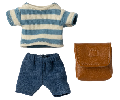 Maileg Kleidung & Tasche – Großer Bruder Maus – Braun