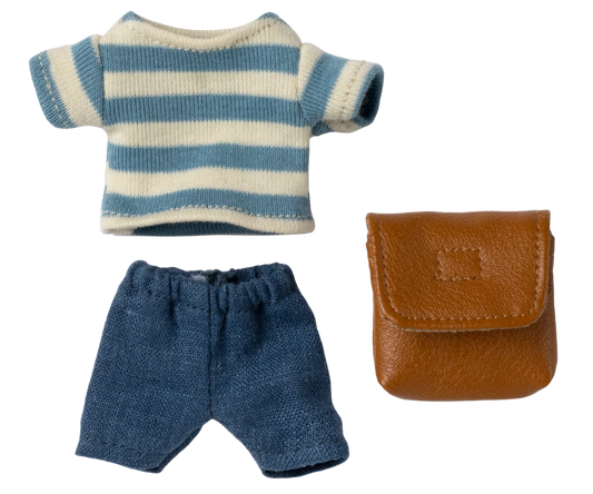Maileg Kleidung & Tasche – Großer Bruder Maus – Braun