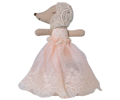 Maileg Baby Maus im Kleid – Powder