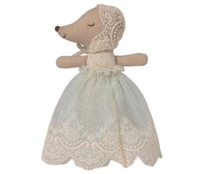 Maileg Baby Maus im Kleid – Minze