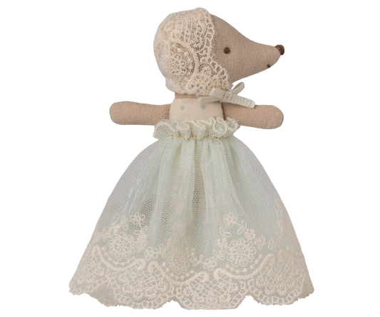 Maileg Baby Maus im Kleid – Minze
