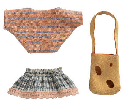 Maileg Kleidung und Tasche, Kleine Schwester Maus