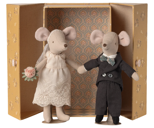 Maileg Hochzeitsmäuse Paar in Box – Mama & Papa
