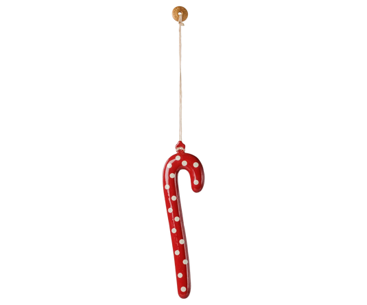 Maileg Weihnachtsanhänger Zuckerstange aus Metall – Punkte