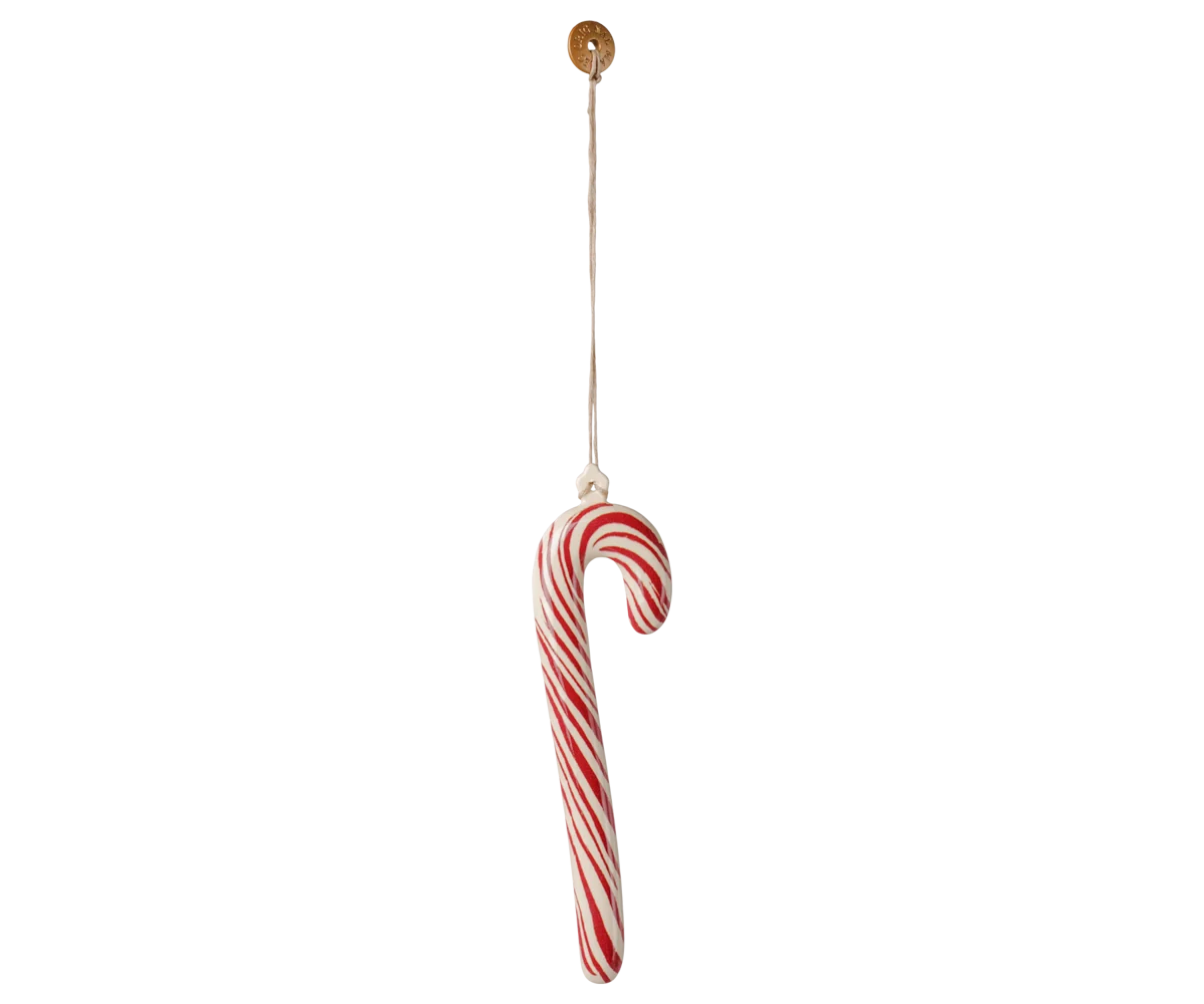 Maileg Weihnachtsanhänger Zuckerstange aus Metall – Streifen