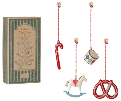 Maileg Metall-Ornament-Geschenkset – Peter's Christmas