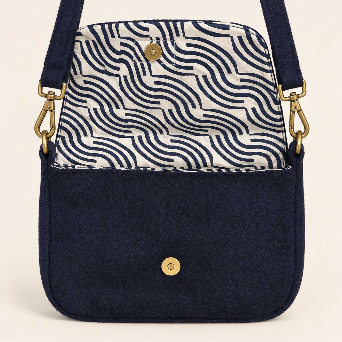 Hindbag Margault Wolle – Navy