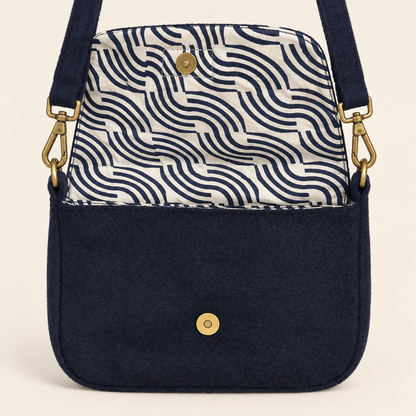 Hindbag Margault Wolle – Navy