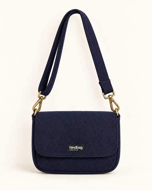 Hindbag Margault Wolle – Navy