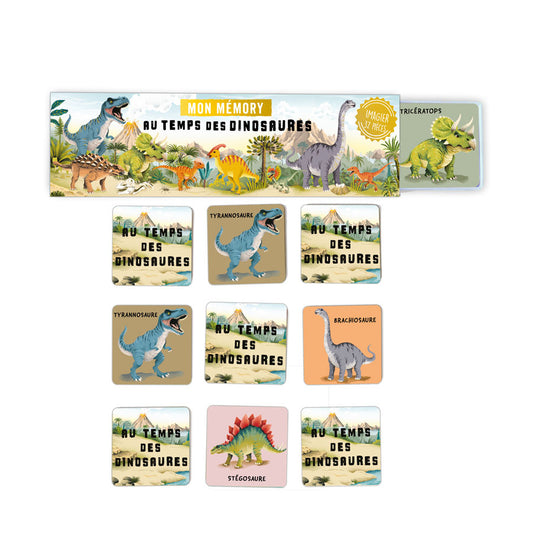 Cartes d’Art Memory-Spiel – Baby-Dinosaurier