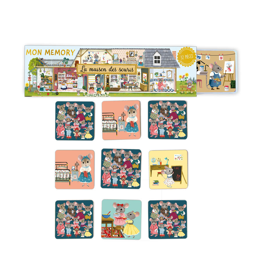 Cartes d’Art Memory-Spiel – Das Mäusehaus