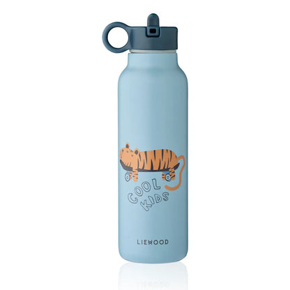 LIEWOOD Falk Trinkflasche 500 ml – Tiger / Beach Blue