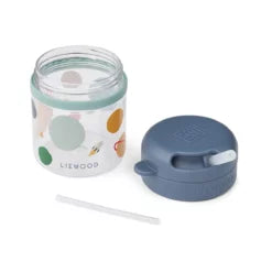 LIEWOOD Pavia Trinkbecher mit Strohhalm – Universe / Classic navy