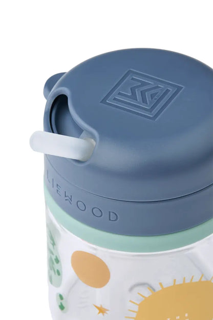 LIEWOOD Pavia Trinkbecher mit Strohhalm – Universe / Classic navy