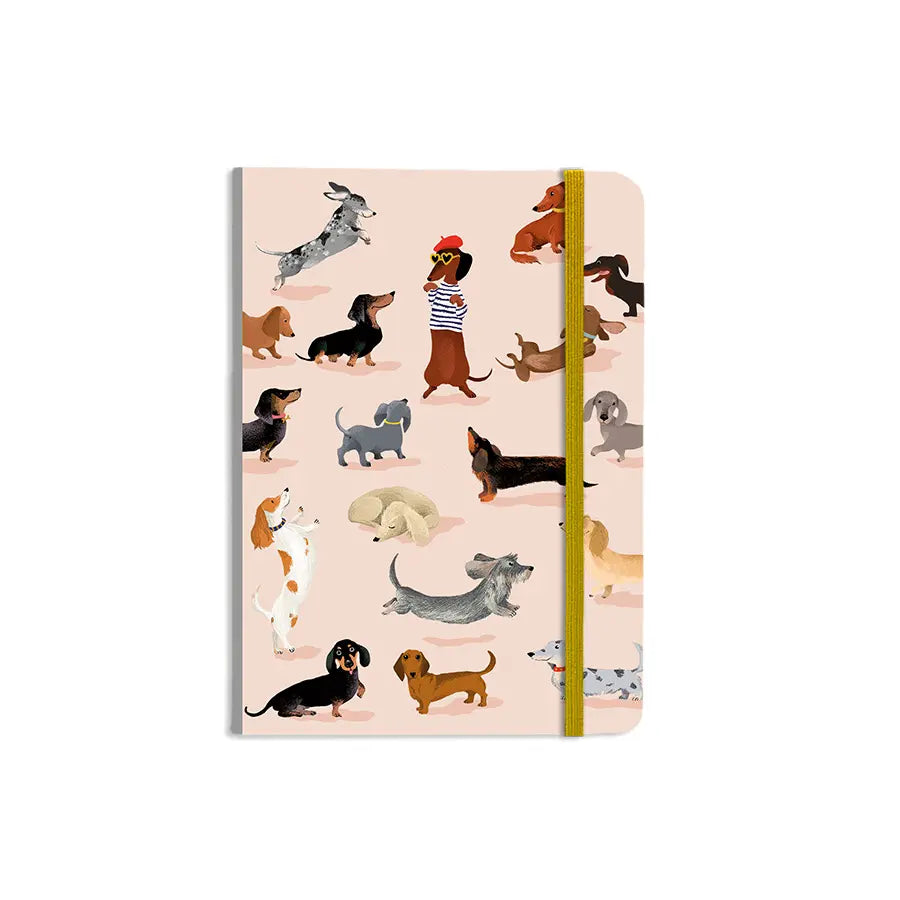 Cartes d’Art Notizbuch A6 – Teckels Club / Dackel