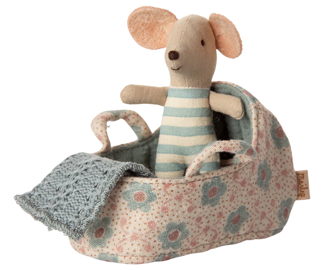 Tragetasche, Babymaus - Blau