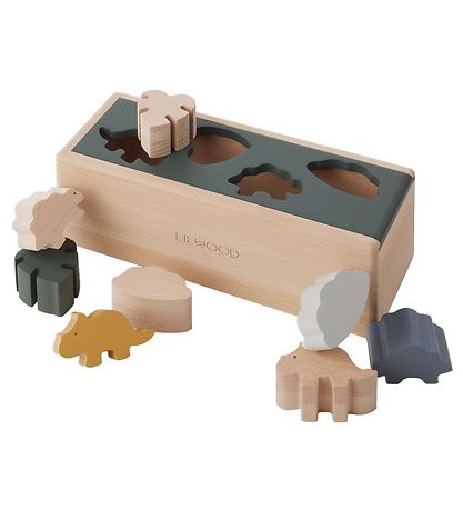 LIEWOOD Midas Holz-Steckspiel – Dino Mix