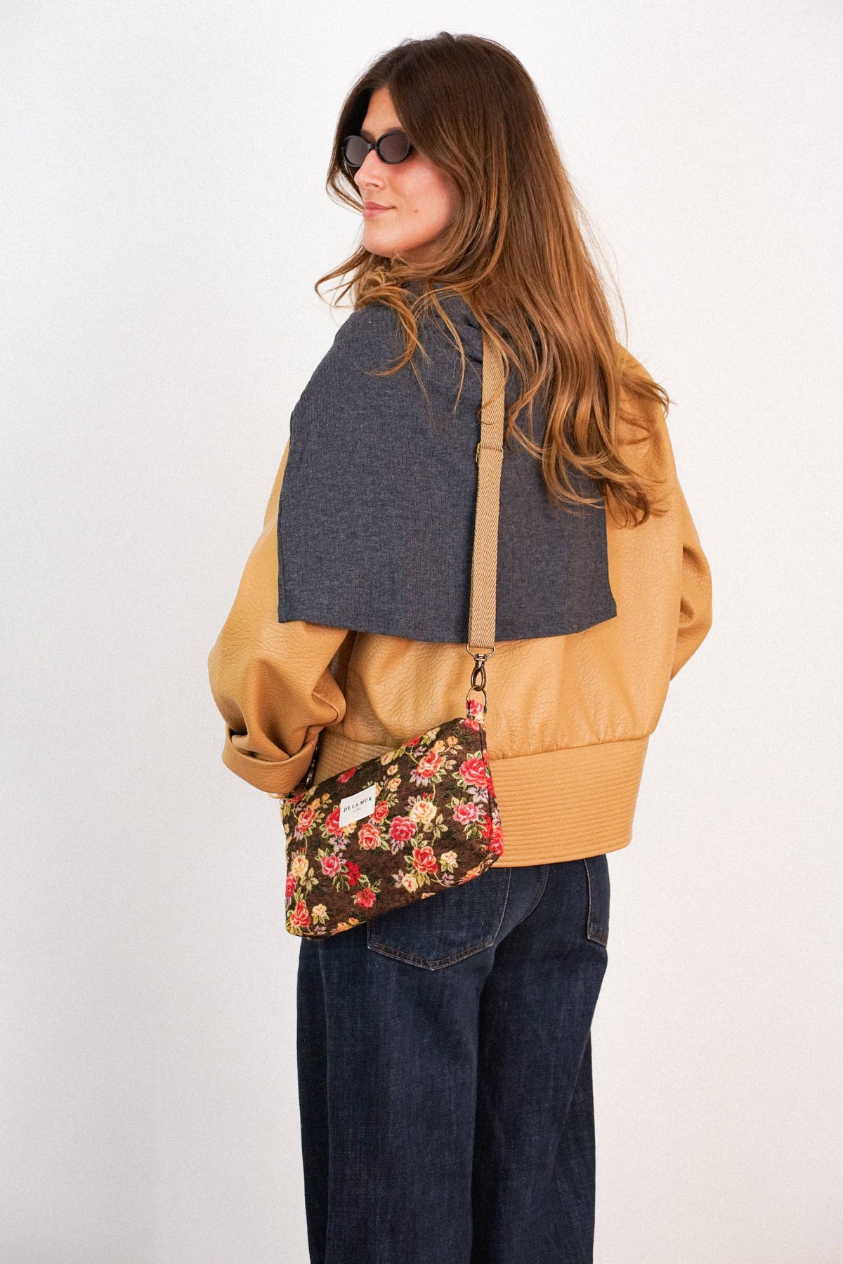 De La Mur Line Clutch PEPI – Blumenmuster