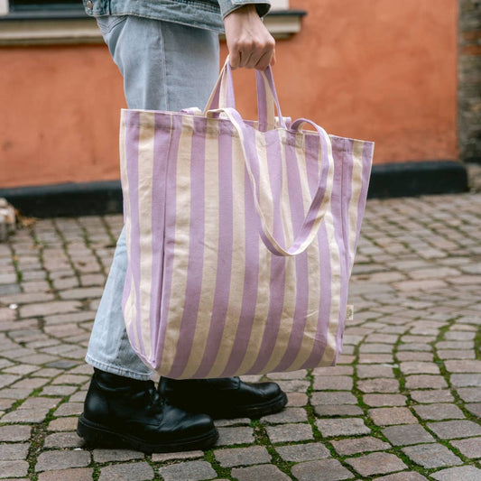 OMOM Stofftasche Original Stripes – Lila