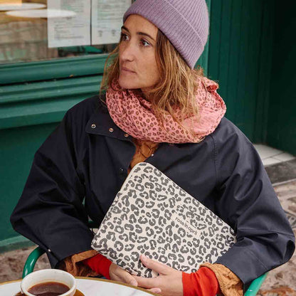 Rose in April Schal BIANCA – Mini Leopard Pink