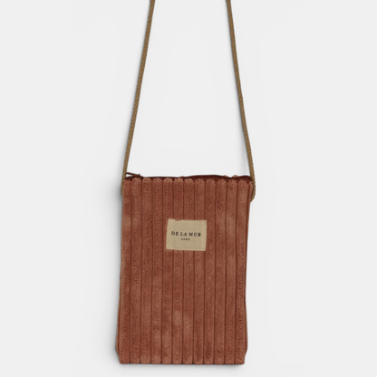 La Mur Line Handytasche Crepe – Cord Altrosa