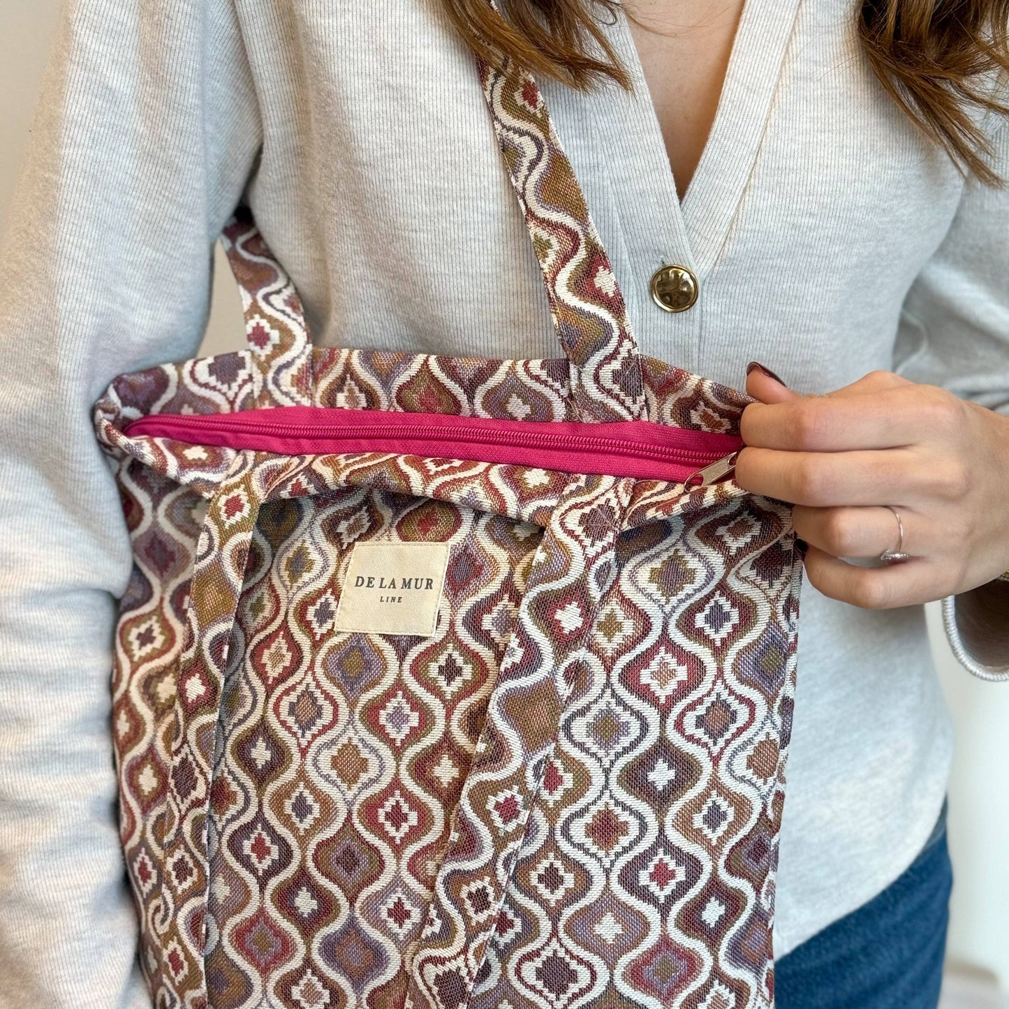 De La Mur Line Tote Bag ONDA – Bunt