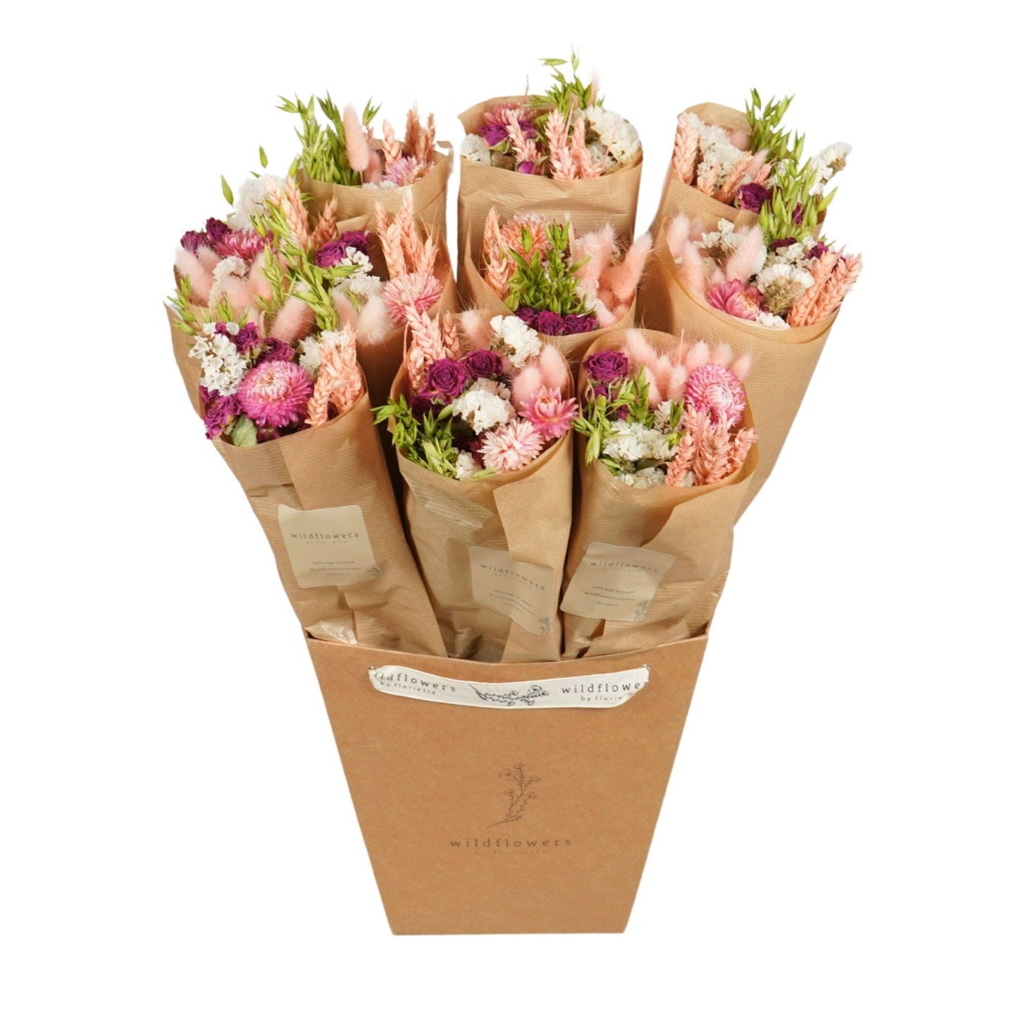 Trockenblumenstrauß Pink Joy – 50 cm